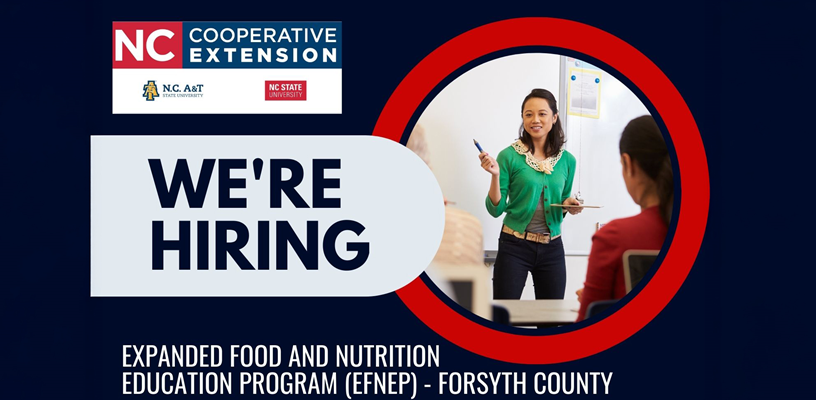 We Are Hiring – Extension EFNEP Program Assistant